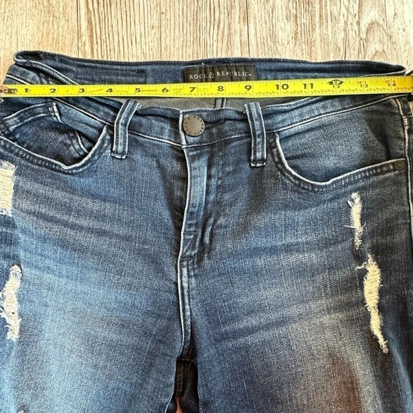 Rock & Republic Berlin Distressed Skinny Jeans Women’s size 4 - Picture 7 of 13